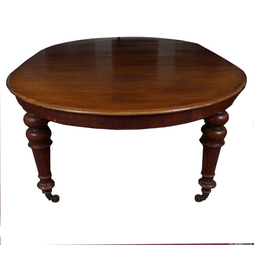 46 - VICTORIAN MAHOGANY DINING TABLE