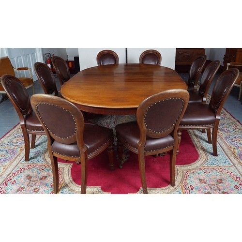 46 - VICTORIAN MAHOGANY DINING TABLE