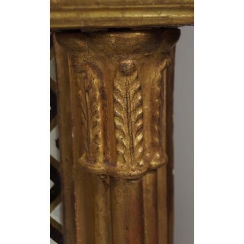 463 - 19TH-CENTURY GILT FRAMED OVERMANTEL