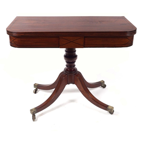 475 - REGENCY MAHOGANY TEA TABLE