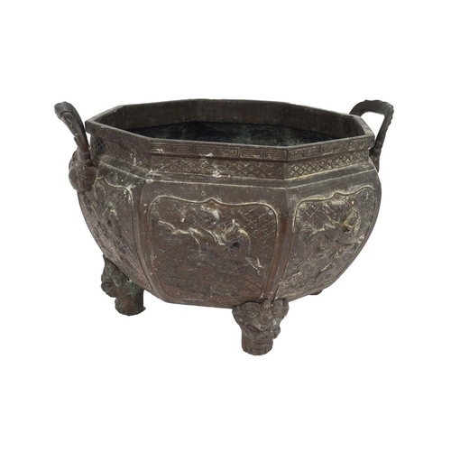 72 - LARGE 19TH-CENTURY JAPANESE BRONZE CENSER