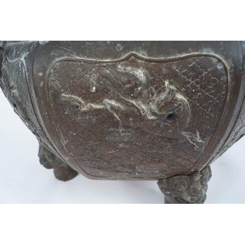 72 - LARGE 19TH-CENTURY JAPANESE BRONZE CENSER