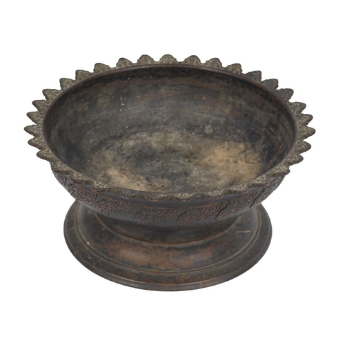 81 - 18/19TH-CENTURY ISLAMIC BRONZE CENSER