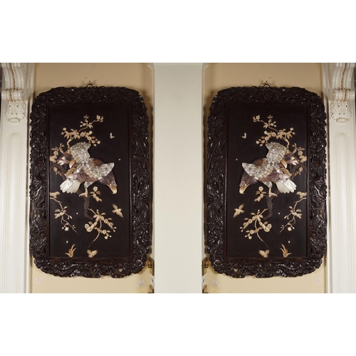 11 - PAIR 19TH-CENTURY JAPANESE SHIBAYAMA PANELS