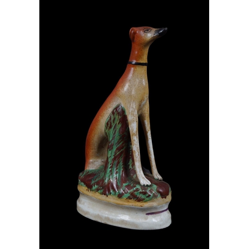 112 - 19TH-CENTURY SPODE WHIPPET