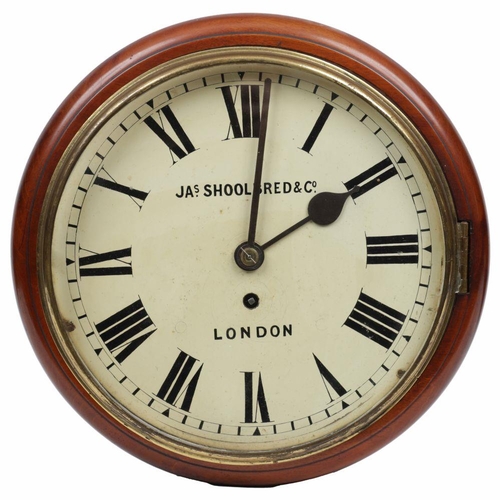 12 - 19TH-CENTURY MAHOGANY CASED WALL CLOCK