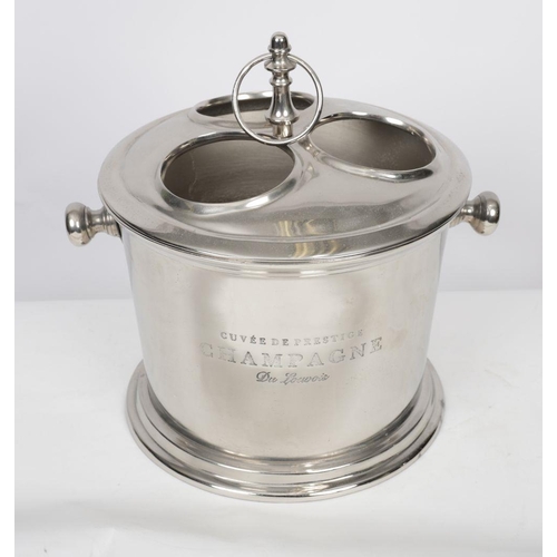 1221 - SILVER-PLATED CHAMPAGNE COOLER