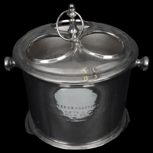 1221 - SILVER-PLATED CHAMPAGNE COOLER