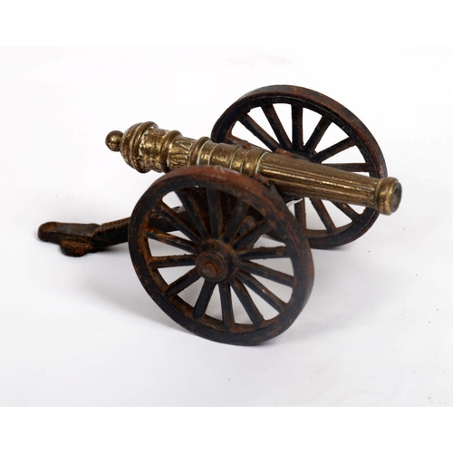 1241 - 19TH-CENTURY BRASS CANNON