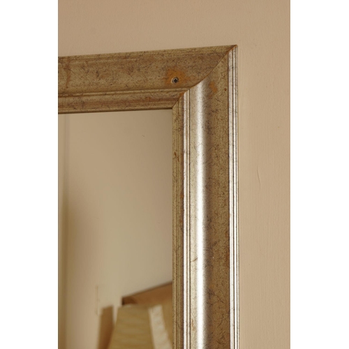 126 - LARGE SILVER GILT FRAMED PIER MIRROR