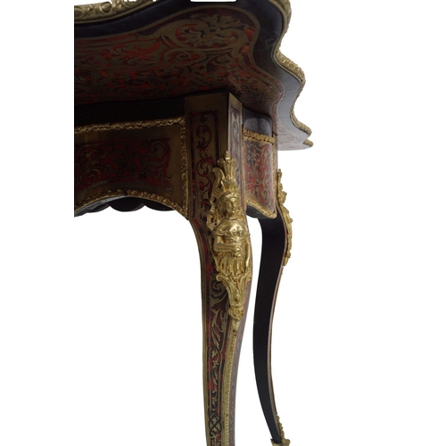 141 - 19TH-CENTURY BOULLE CARD TABLE