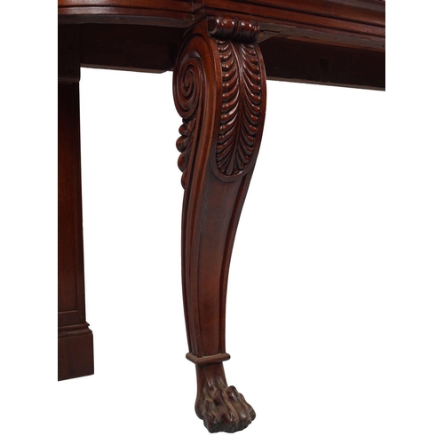 146 - LARGE REGENCY MAHOGANY SIDE TABLE