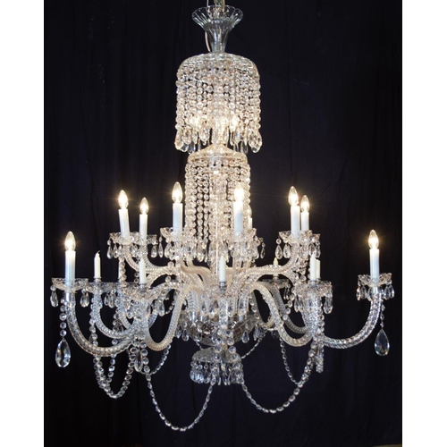 161 - IMPORTANT IRISH CRYSTAL CHANDELIER