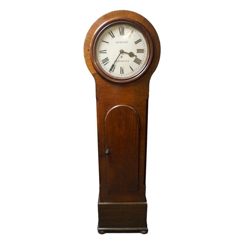 177 - 19TH-CENTURY MAHOGANY CLUB LONG CASE CLOCK