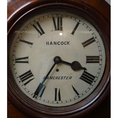 177 - 19TH-CENTURY MAHOGANY CLUB LONG CASE CLOCK