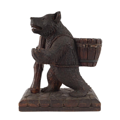 180 - CARVED 19TH-CENTURY BLACK FOREST BEAR