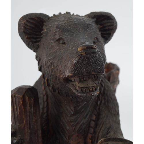 180 - CARVED 19TH-CENTURY BLACK FOREST BEAR