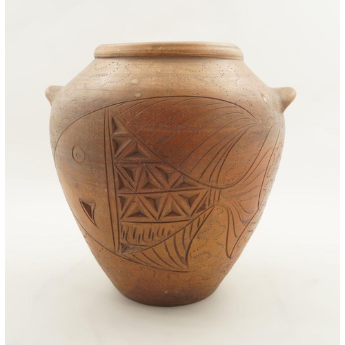 196 - 18/19TH-CENTURY EASTERN TERRACOTTA AMPHORA