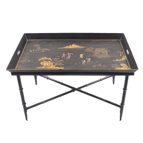 202 - WITHDRAWN CHINOISERIE TOLEWARE COFFEE TABLE