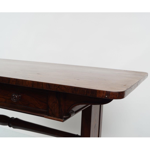 206 - WILLIAM IV ROSEWOOD LIBRARY TABLE