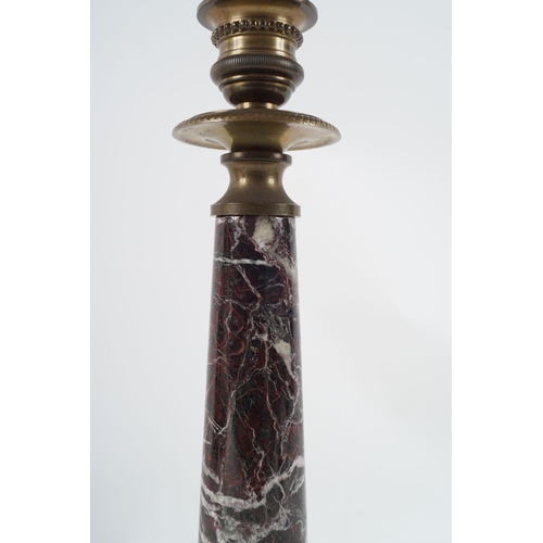 216 - PAIR ROUGE ROYALE & ORMOLU TABLE LAMPS