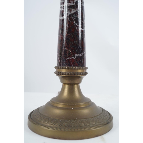 216 - PAIR ROUGE ROYALE & ORMOLU TABLE LAMPS