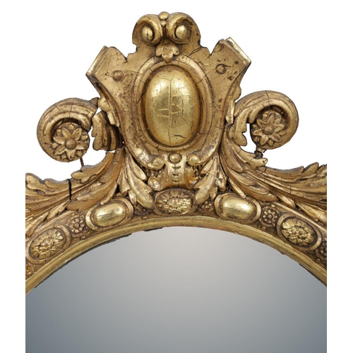 217 - PAIR 19TH-CENTURY GILT FRAMED GIRANDOLE MIRRORS