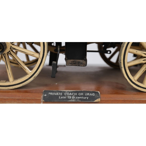 220 - LATE 19TH-CENTURY MODEL COACH