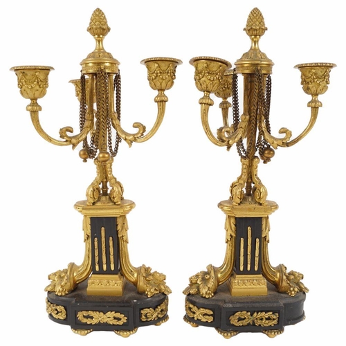 228 - PAIR 19TH-CENTURY ORMOLU CANDELABRAS