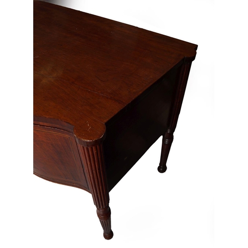 246 - LARGE REGENCY MAHOGANY & INLAID SIDEBOARD