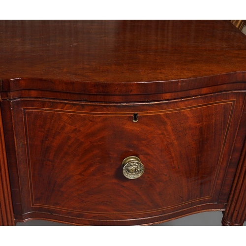 246 - LARGE REGENCY MAHOGANY & INLAID SIDEBOARD