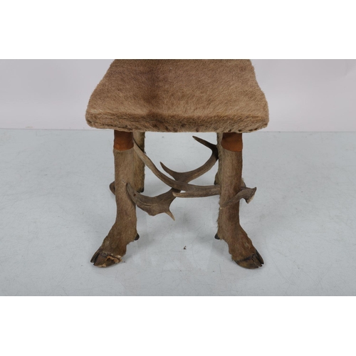 257 - NOVEL 19TH-CENTURY ANTLER CHAIR