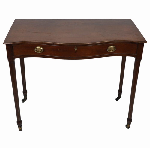 26 - GEORGE III MAHOGANY SIDE TABLE