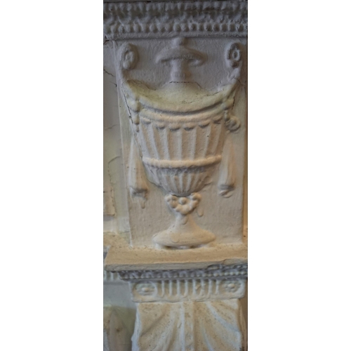 269 - 19TH-CENTURY PAINTED CLASSICAL CHIMNEY PIECE