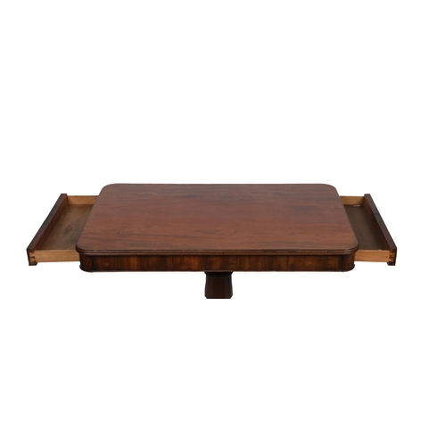 275 - REGENCY MAHOGANY LIBRARY TABLE