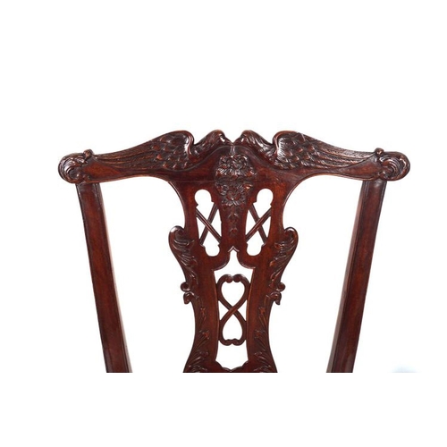 292 - SET OF 19TH-CENTURY AMERICAN CHIPPENDALE CHAIRS