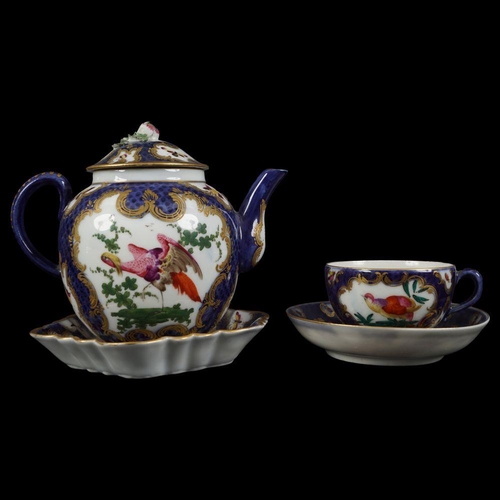 295 - 19TH-CENTURY SAMSON PORCELAIN CABARET SET