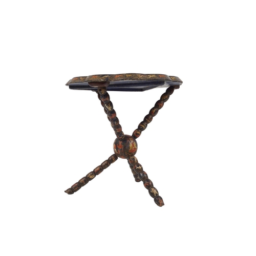 308 - 19TH-CENTURY ANGLO-INDIAN LACQUERED TABLE