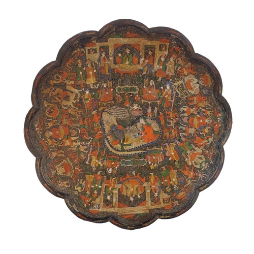 308 - 19TH-CENTURY ANGLO-INDIAN LACQUERED TABLE