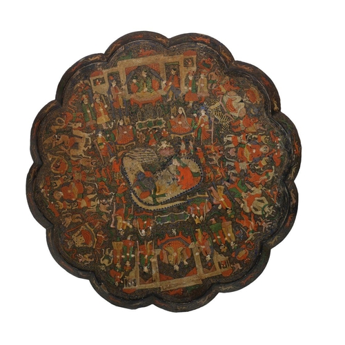 308 - 19TH-CENTURY ANGLO-INDIAN LACQUERED TABLE