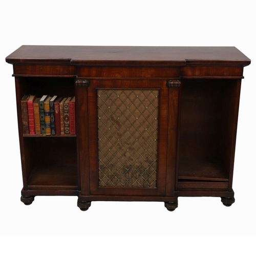 329 - REGENCY MAHOGANY LIBRARY BOOKCASE