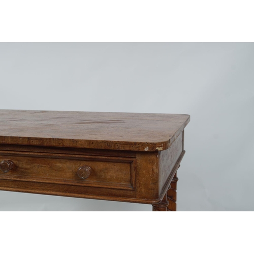 362 - 19TH-CENTURY SATIN WALNUT LIBRARY TABLE