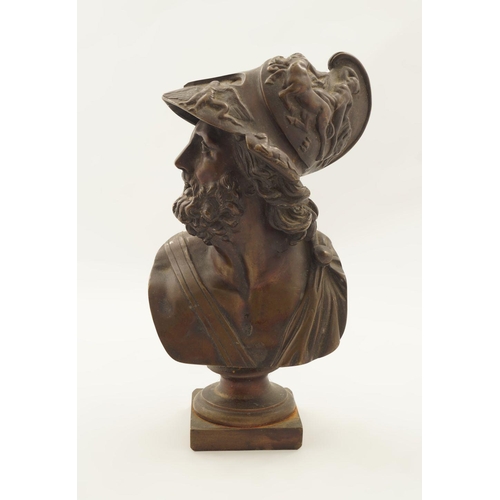 367 - 19TH-CENTURY FRENCH SCHOOL BRONZE BUST