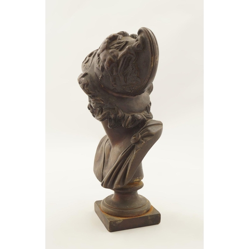 367 - 19TH-CENTURY FRENCH SCHOOL BRONZE BUST