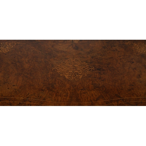 395 - 19TH-CENTURY WALNUT & MARQUETRY GAMES TABLE