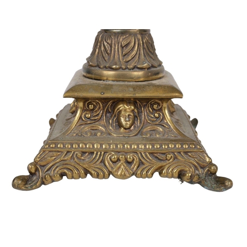 412 - 19TH-CENTURY BRASS TABLE LAMP