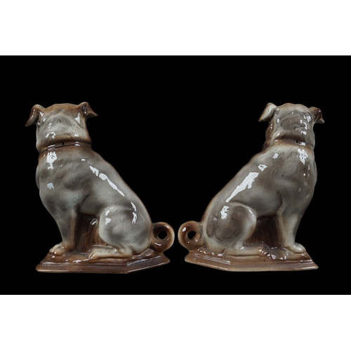 421 - PAIR 19TH-CENTURY STAFFORDSHIRE PUGS