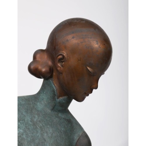 424 - LARGE BRONZE SCULPTURE