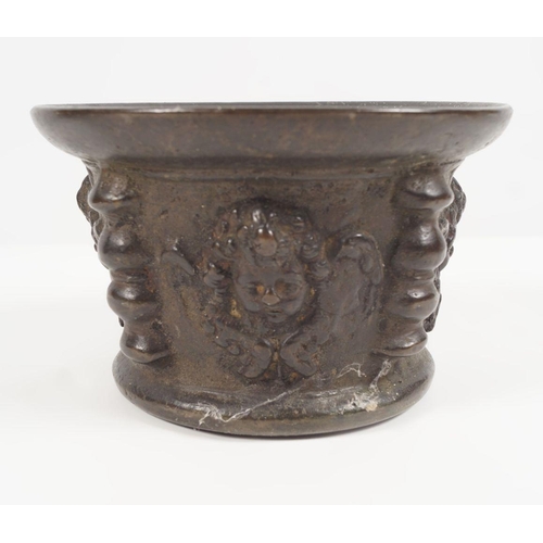 439 - 17/18TH-CENTURY ITALIAN BRONZE MORTAR