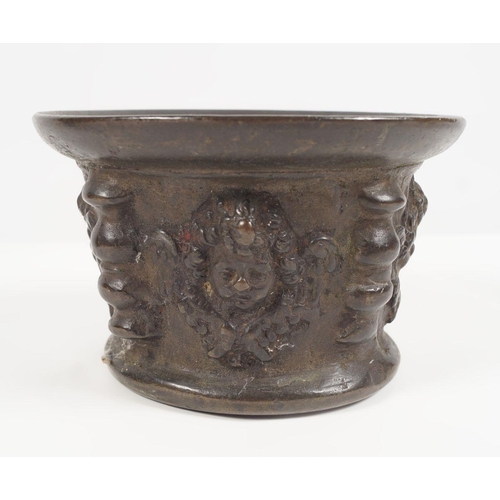 439 - 17/18TH-CENTURY ITALIAN BRONZE MORTAR